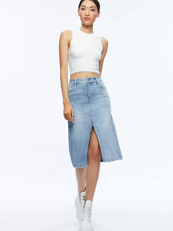 Women Alice and Olivia Amity Sleeveless Cropped Tank