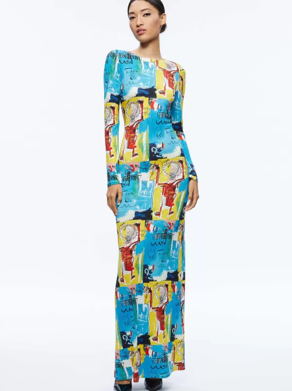 Women Alice and Olivia A+O X Basquiat Delora Maxi Dress