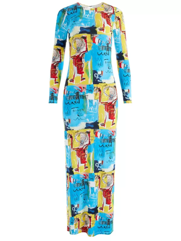 Women Alice and Olivia A+O X Basquiat Delora Maxi Dress