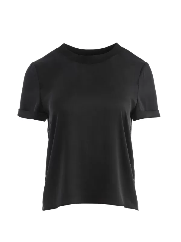 Women Alice and Olivia Braden Drop Shoulder Tee