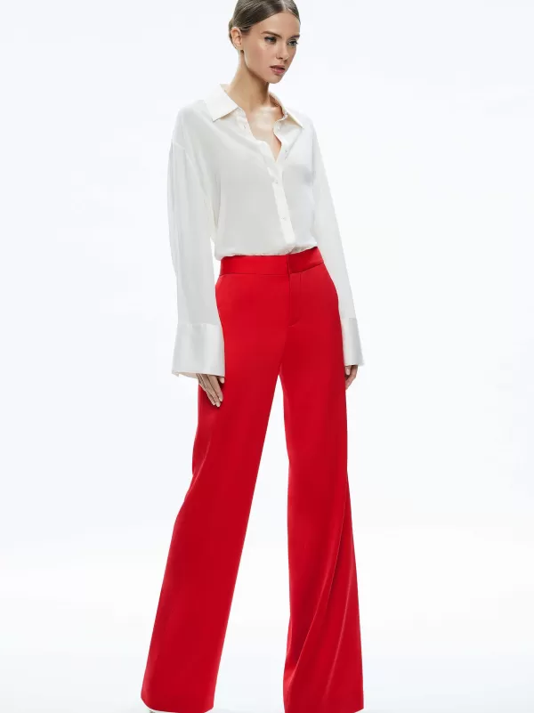 Women Alice and Olivia Calvin Wide Leg Baggy Trouser