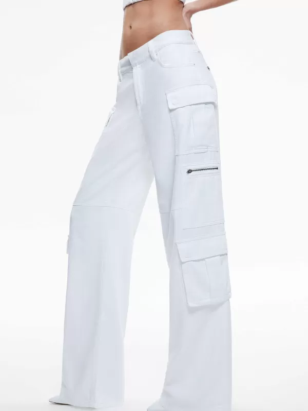 Women Alice and Olivia Cay Baggy Cargo Jeans