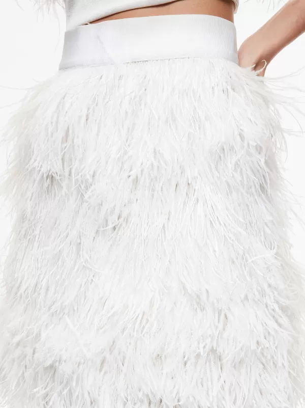 Women Alice and Olivia Cina Feather Mini Skirt