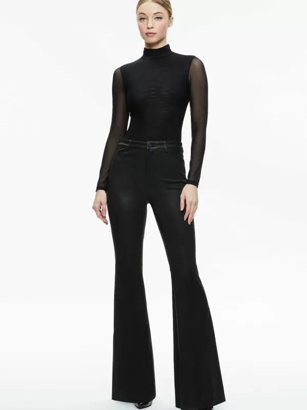 Women Alice and Olivia Clarinda Turtleneck Bodysuit