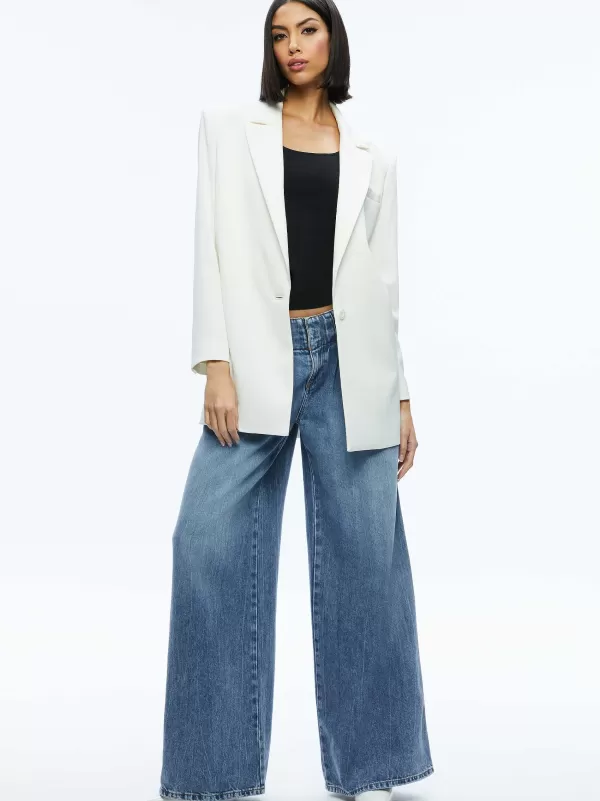 Women Alice and Olivia Colley Oversized Blazer