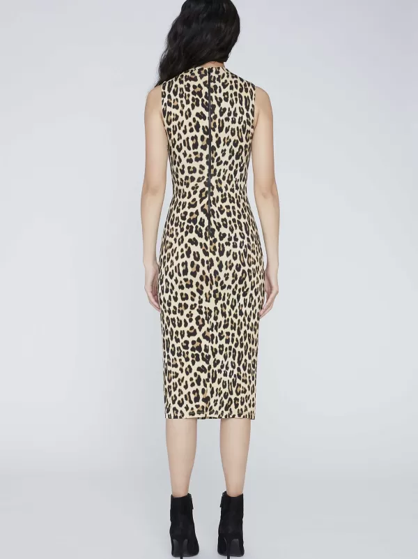 Women Alice and Olivia Delora Fitted Mock Neck Dress