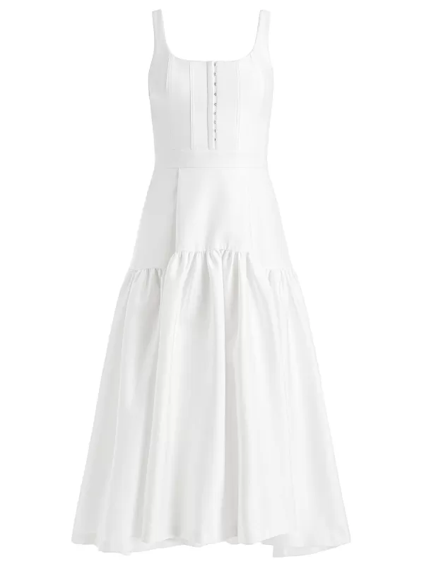 Women Alice and Olivia Diana Sleeveless Structured Midi Dress