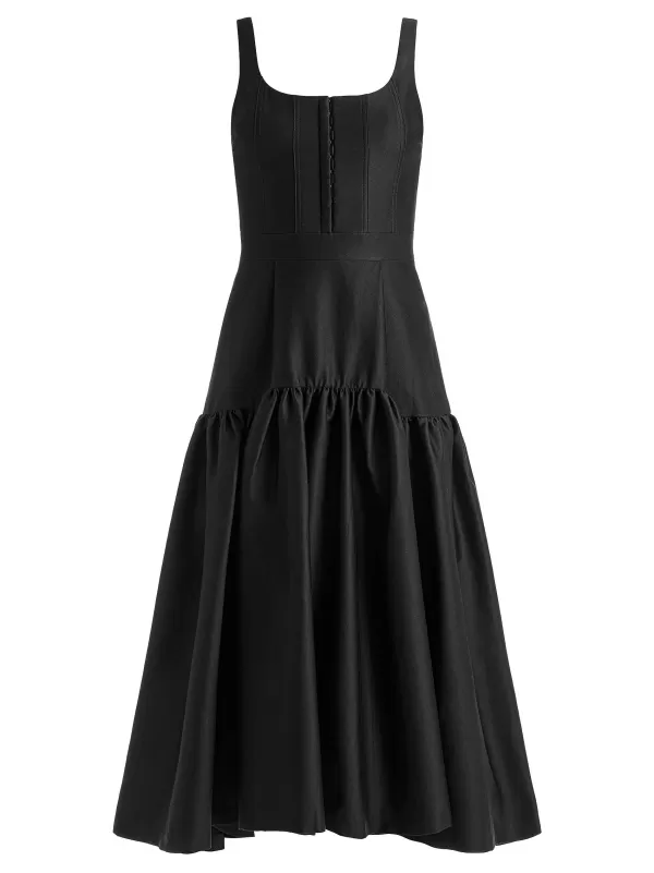 Women Alice and Olivia Diana Sleeveless Structured Midi Dress