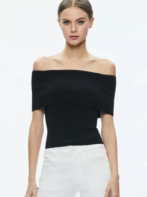 Women Alice and Olivia Dolan Foldover Sleeveless Pullover