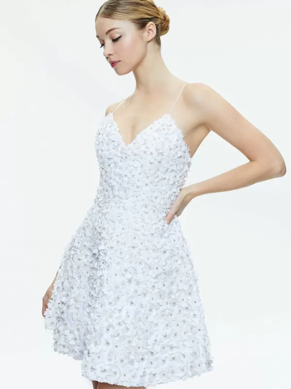 Women Alice and Olivia Domenica Embellished Mini Gown