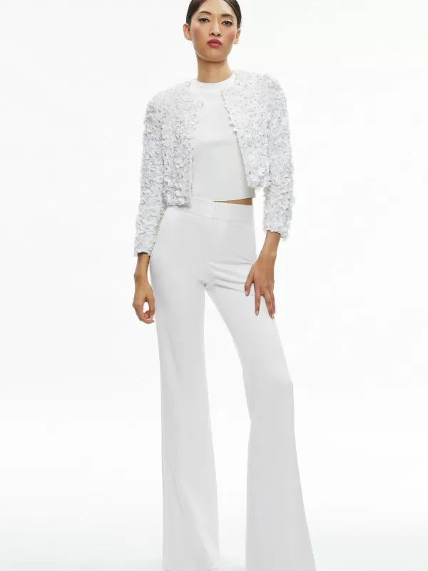 Women Alice and Olivia Domenica Embellished Mini Gown + Lorna Embellished Cropped Jacket