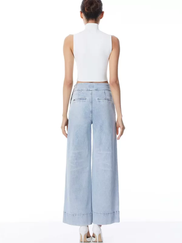 Women Alice and Olivia Donald High Waisted Jean