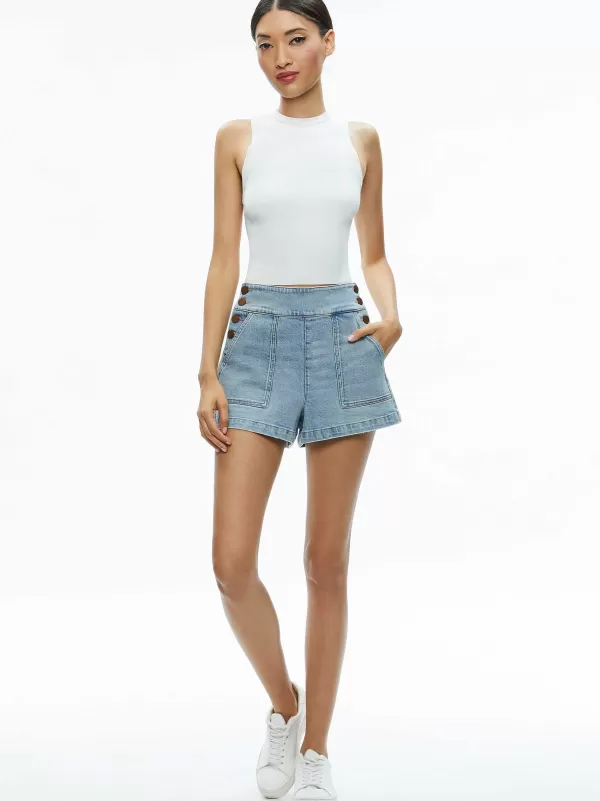 Women Alice and Olivia Donald Jean Short