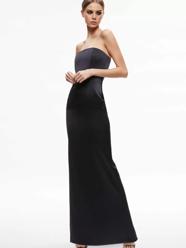 Women Alice and Olivia Doreen Strapless Maxi Dress