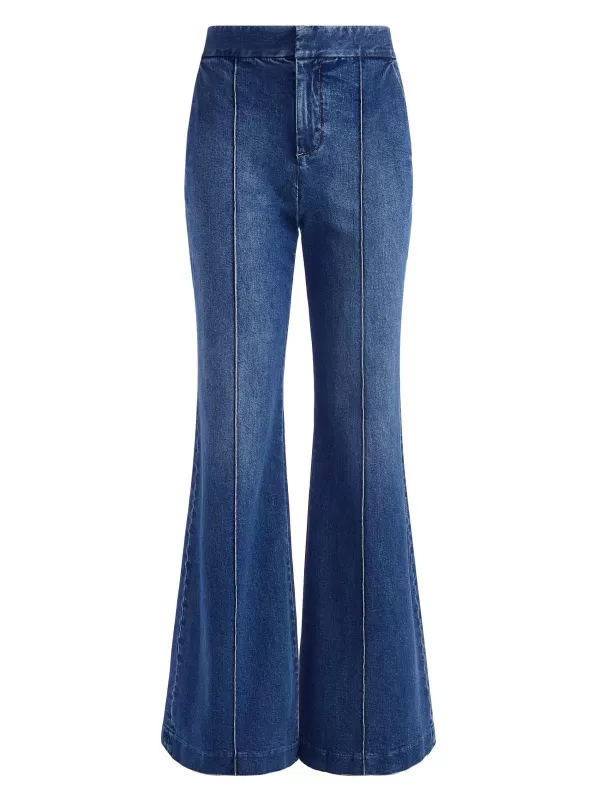 Women Alice and Olivia Dylan High Waisted Wide Leg Jean