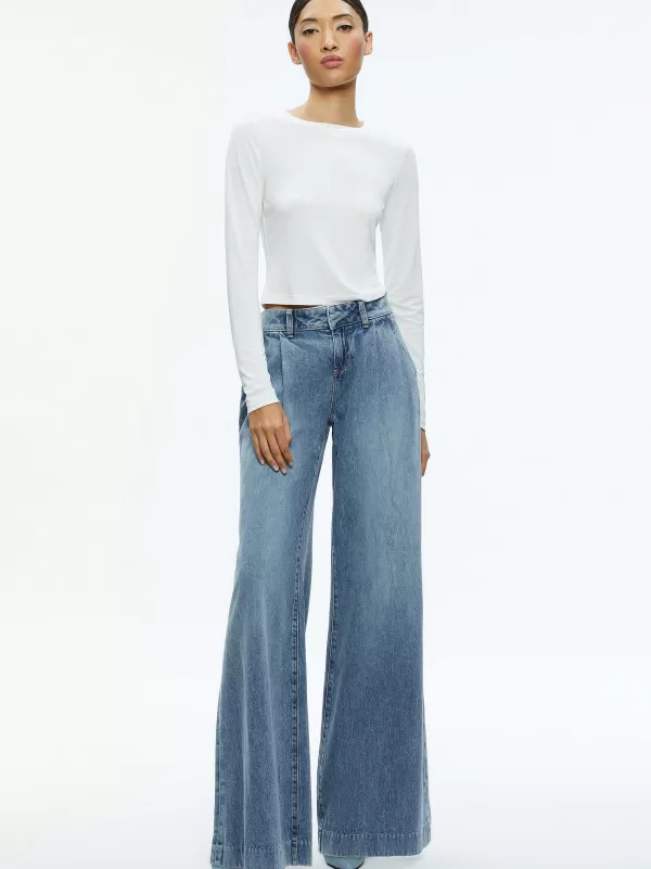 Women Alice and Olivia Eric Low Rise Jean