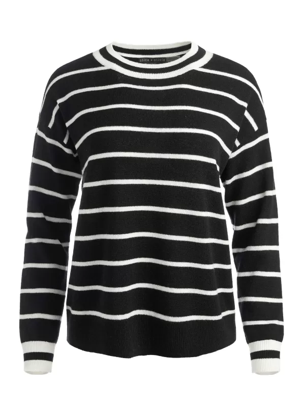 Women Alice and Olivia Fila Crewneck Pullover