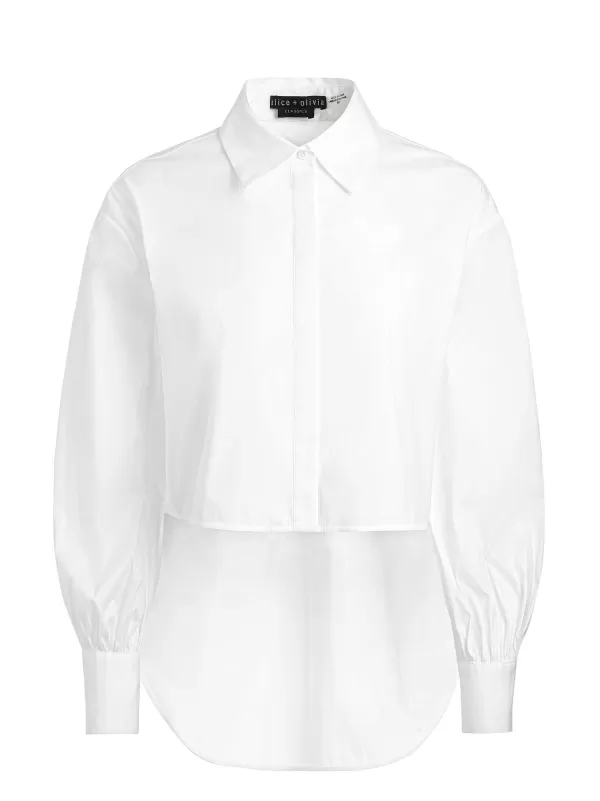 Women Alice and Olivia Finely High-Low Blouse