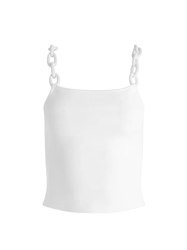 Women Alice and Olivia Gretel Looped Strap Tank