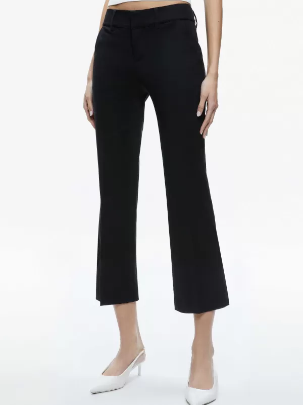 Women Alice and Olivia Janis Low Rise Cropped Flare Pant