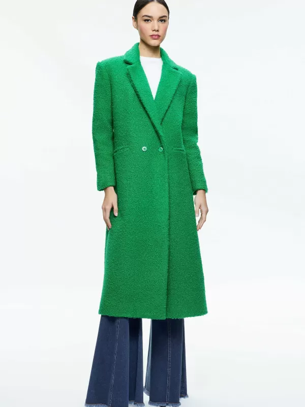 Women Alice and Olivia Jimmy Oversized Coat With Long Lapel