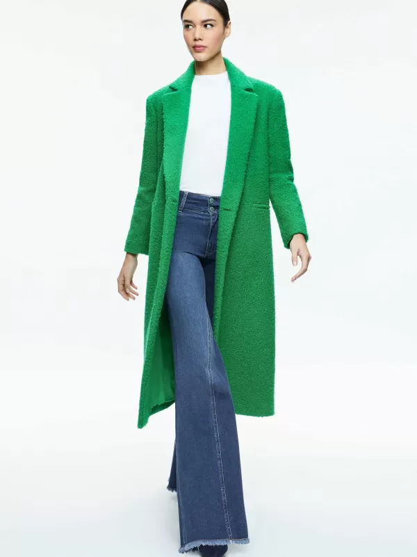 Women Alice and Olivia Jimmy Oversized Coat With Long Lapel