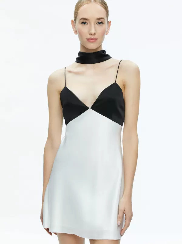 Women Alice and Olivia Julienne V-Neck Mini Dress