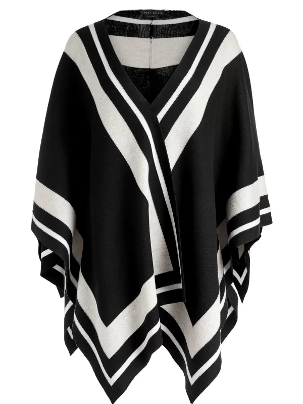 Women Alice and Olivia Kamala Stripe Poncho