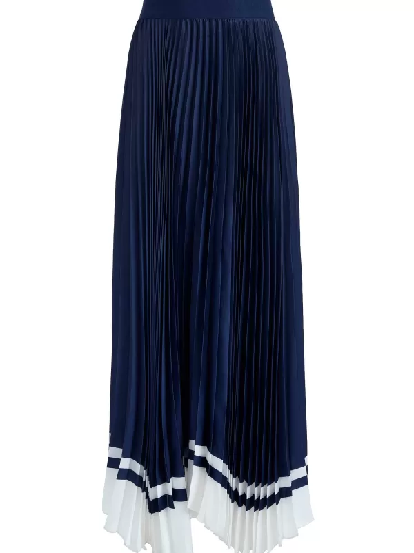 Women Alice and Olivia Katz Maxi Pleated Skirt