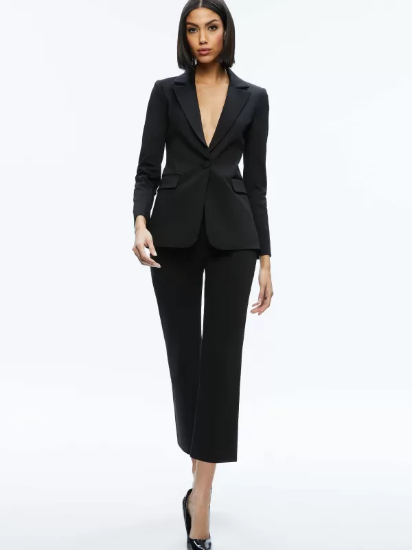 Women Alice and Olivia Macey Slit Sleeve Blazer