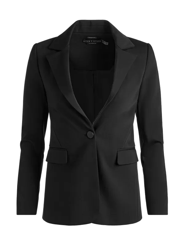 Women Alice and Olivia Macey Slit Sleeve Blazer