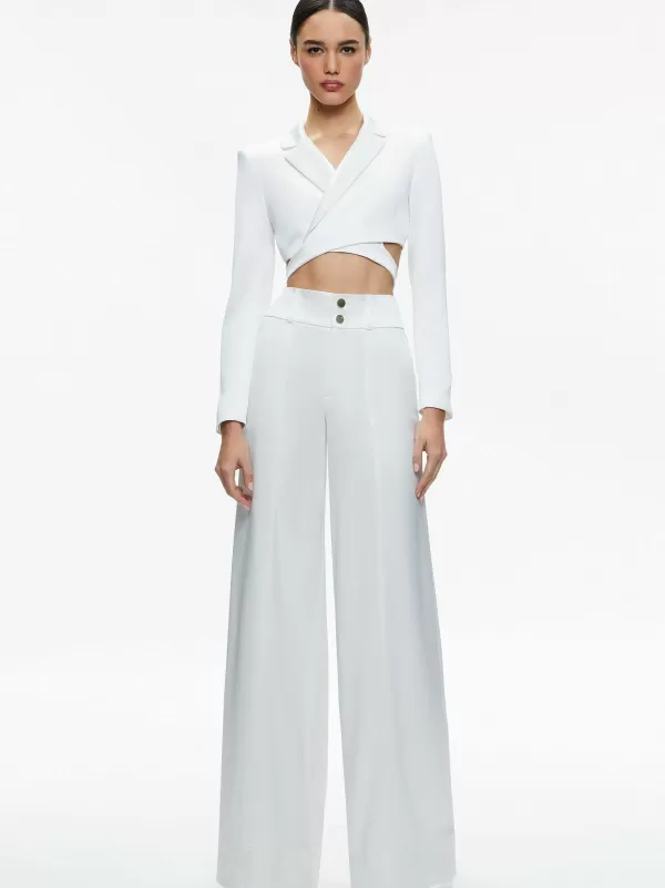 Women Alice and Olivia Mame High Rise Wide Leg Pant