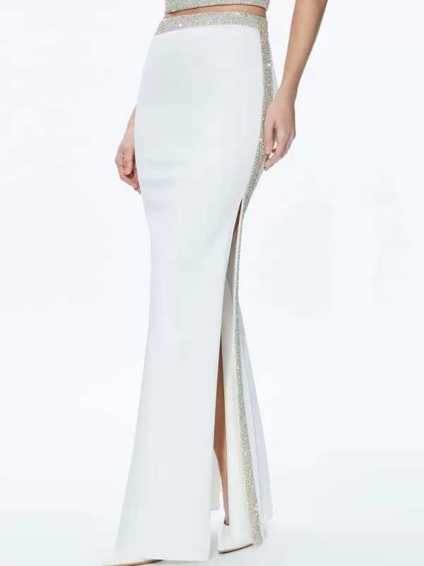 Women Alice and Olivia Marilynn Embellished Maxi Skirt