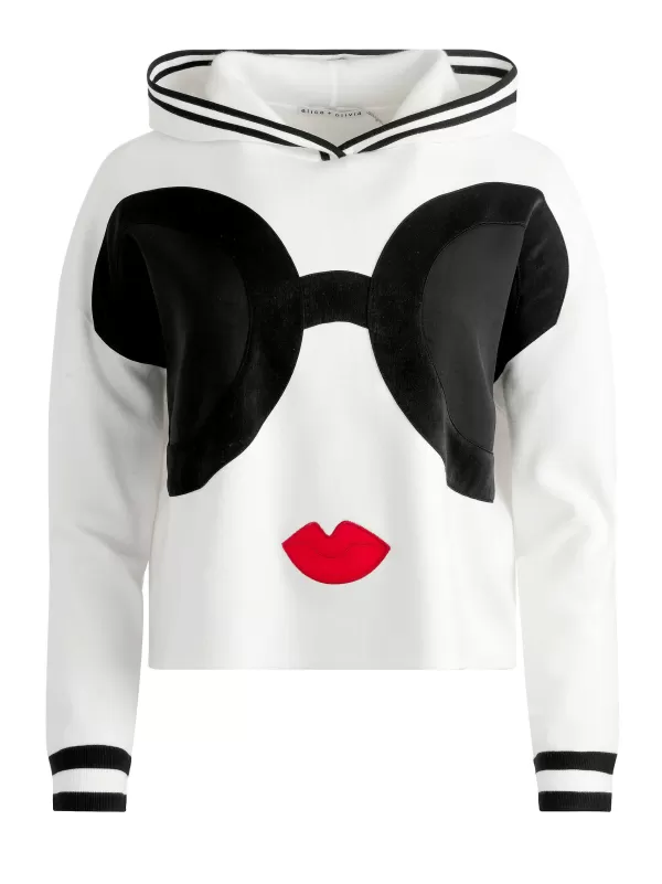 Women Alice and Olivia Oscar Staceface Hoodie