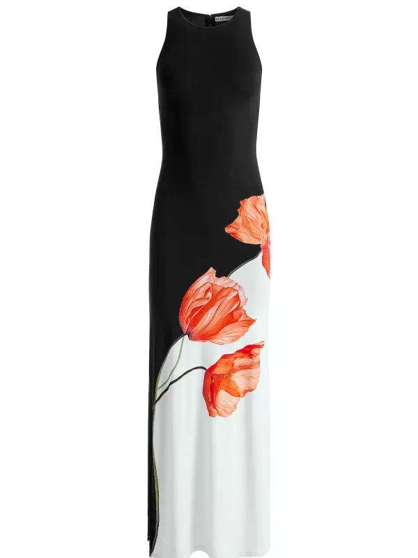 Women Alice and Olivia Pania Racer Neck Maxi Dress