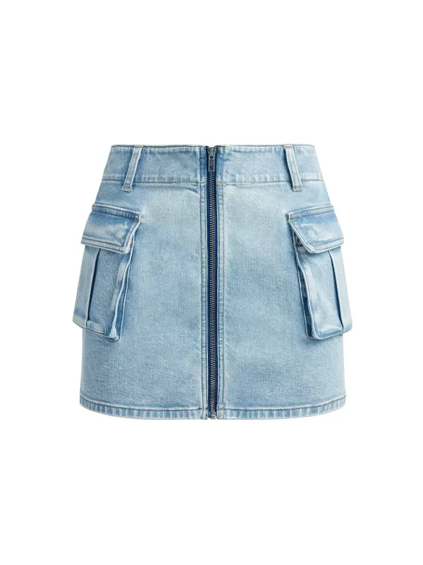 Women Alice and Olivia Rahmi Cargo Mini Skirt