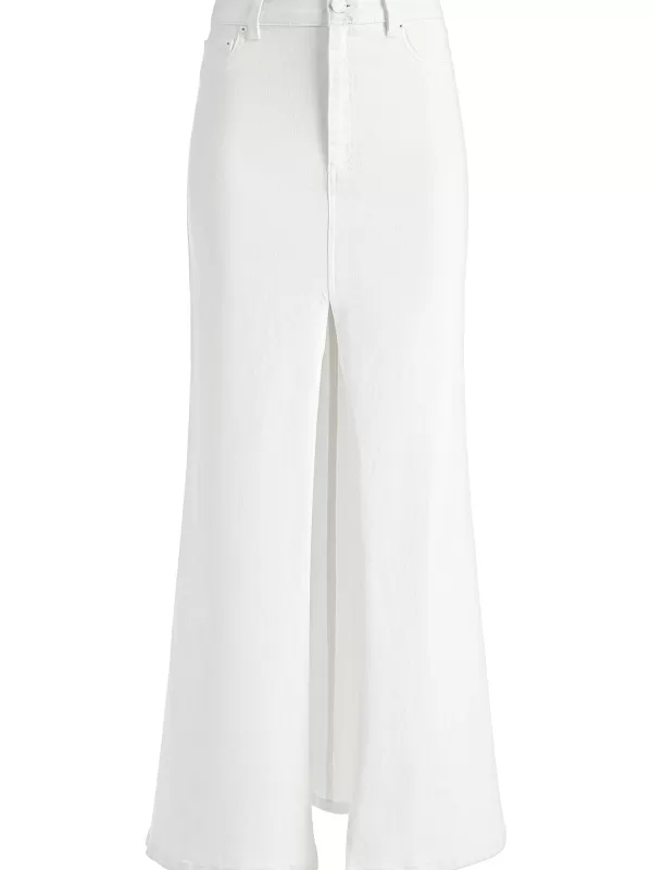 Women Alice and Olivia Rye High Rise Maxi Skirt