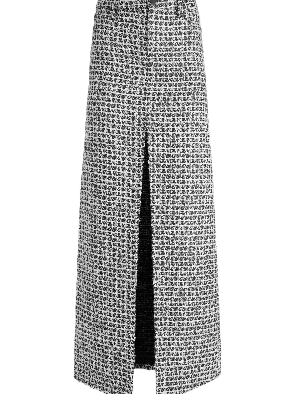 Women Alice and Olivia Rye Tweed Maxi Skirt