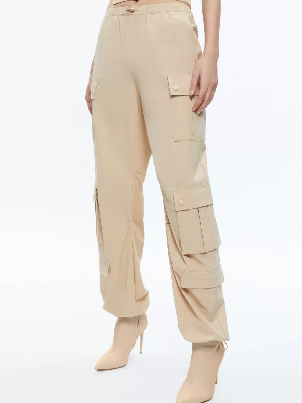 Women Alice and Olivia Shara Mid Rise Parachute Cargo Pants