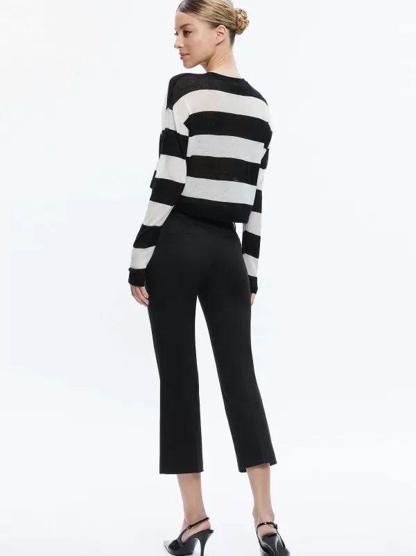 Women Alice and Olivia Sherrell Crew Neck Pullover