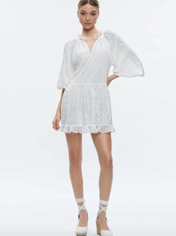 Women Alice and Olivia Sherrie Gathered Tunic Dress