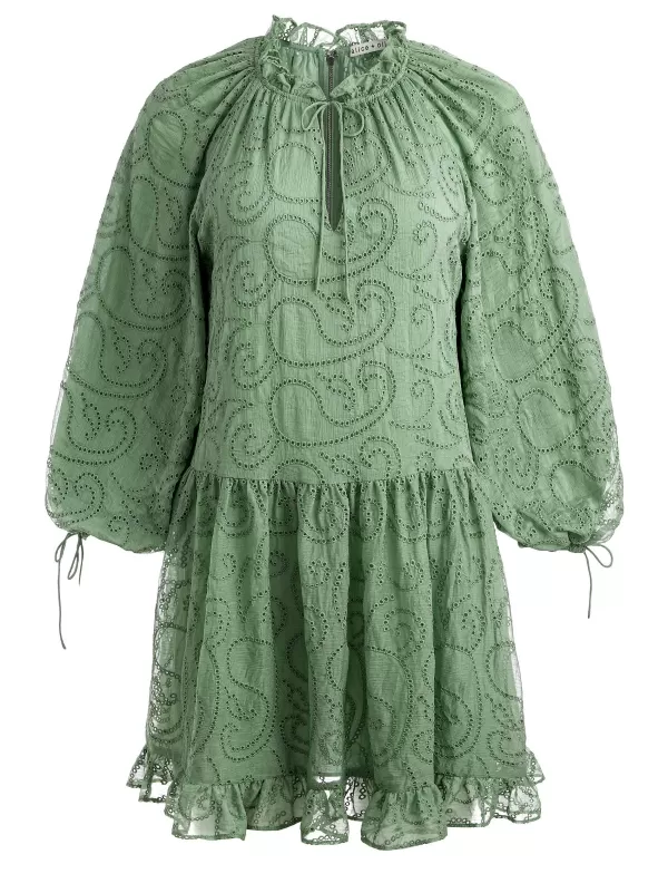 Women Alice and Olivia Sherrie Gathered Tunic Dress