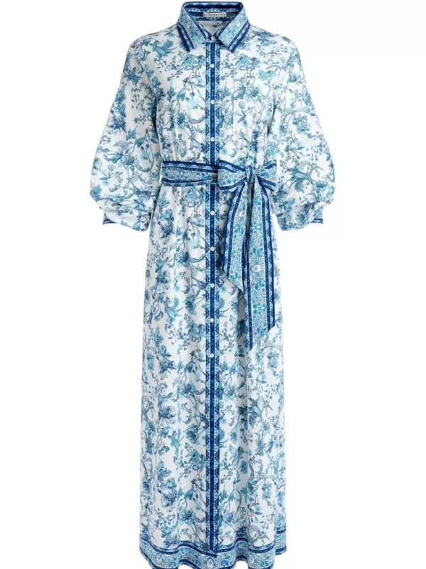 Women Alice and Olivia Tanika Button Down Maxi Dress