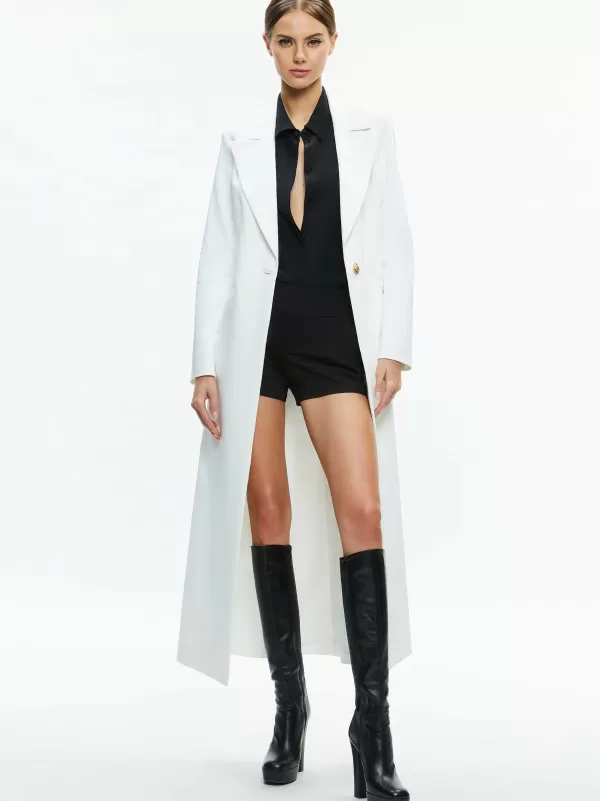 Women Alice and Olivia Theo Notch Collar Coat