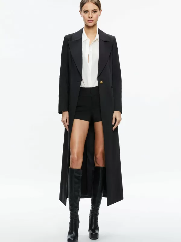 Women Alice and Olivia Theo Notch Collar Coat