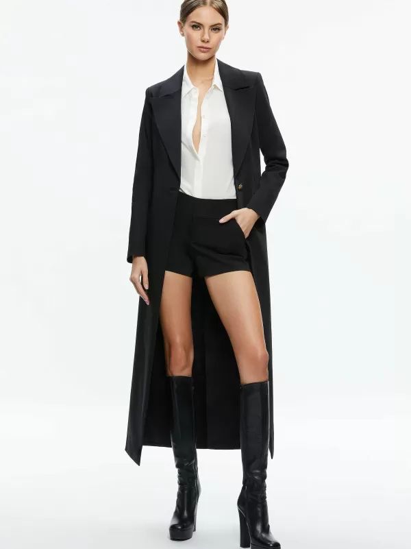 Women Alice and Olivia Theo Notch Collar Coat