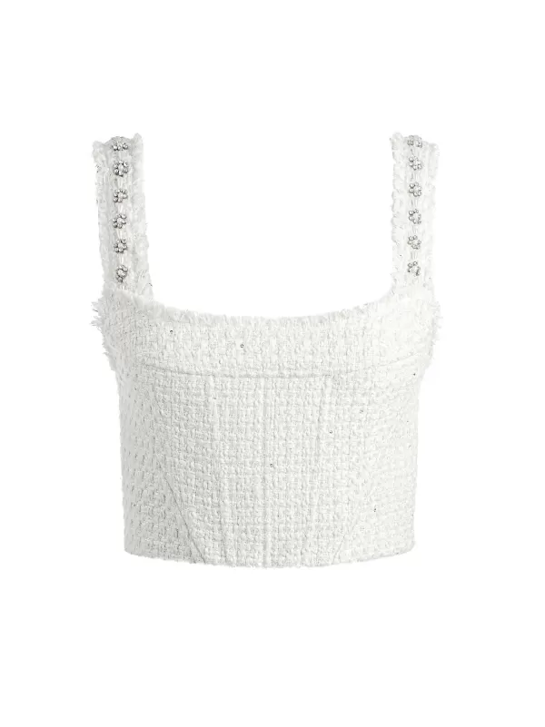 Women Alice and Olivia Vicenta Embellished Structured Corset