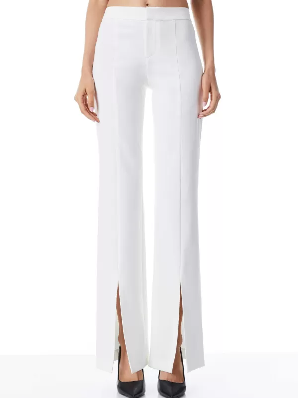 Women Alice and Olivia Walker Slim Front Slit Pants