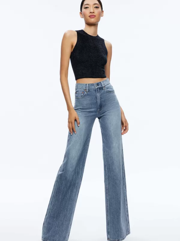 Women Alice and Olivia Weezy Full Length Jean